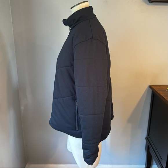 Three Dots Mid-Weight Women’s Black Quilted High Low Cozy Jacket Size L - Picture 4 of 7
